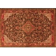 thumbnail image 1 of Ahgly Company Indoor Rectangle Medallion Orange Traditional Area Rugs, 7' x 10', 1 of 1