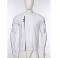 thumbnail image 2 of zdhoor Unisex Short Sleeve Chef Coat for Mens Womens Chef Jacket with Pockets Kitchen Uniform T White L, 2 of 6