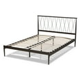 thumbnail image 2 of Baxton Studio Nano Modern and Contemporary Black Finished Metal Queen Size Platform Bed, 2 of 8