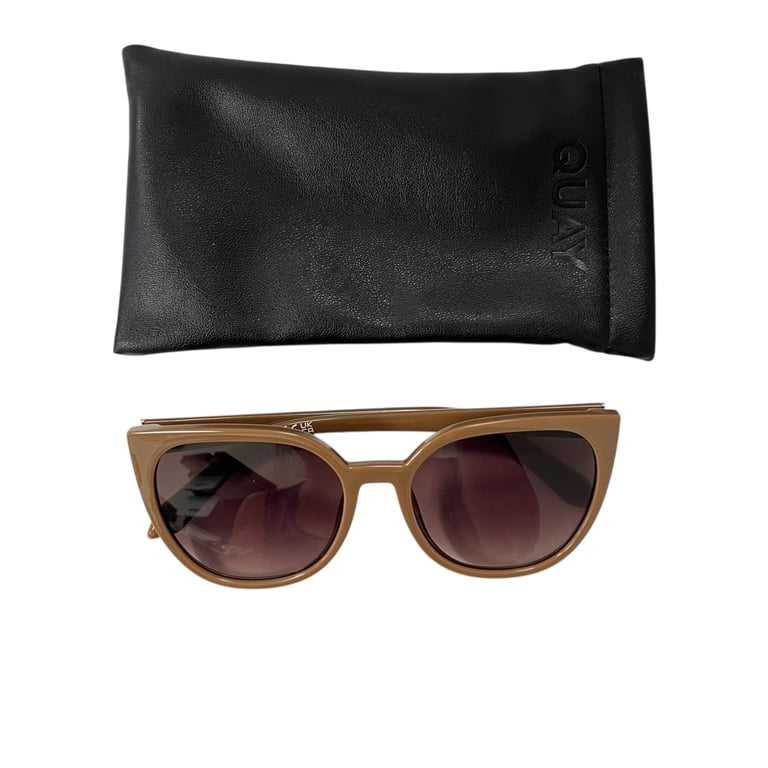Quay Australia Staycation 73979 Doe Brown Rounded Cat-Eye Sunglasses 57-18-148mm Quay Australia Staycation Cat Eye Sunglasses Doe Brown  main image 4