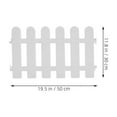 thumbnail image 2 of BESTYASH 1 Set White PVC Decorative Outdoor Fence with -in Installation for Garden and Yard, 2 of 8