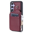 thumbnail image 3 of SaniMore for Samsung Galaxy A54 5G PU Leather Case, Zipper Purse RFID Blocking 4 Card Slots Removeable Wrist Strap Protective Handbag Flip Cover Stylish Shockproof for Girls Women, Winered, 3 of 6