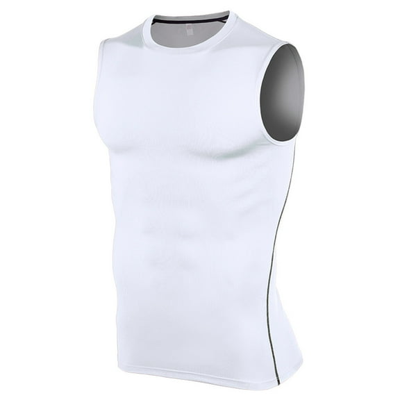 Vikakiooze Winter Sports Clothing Sports Vest For MenStretch TightFitnessClothesGymnasiumTrainingRunning Speed Dry