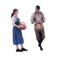 thumbnail image 3 of Figuras en miniatura de una pareja de granjeros a escala 1:64, ideales para juegos de rol, dioramas y de arena. Modelos realistas para escenas., 3 of 9