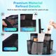 thumbnail image 3 of Organizador de ducha portátil de malla para artículos esenciales de dormitorios universitarios, bolsa de ducha de gran capacidad con 8 bolsillos para playa, natación y gimnasio., 3 of 5