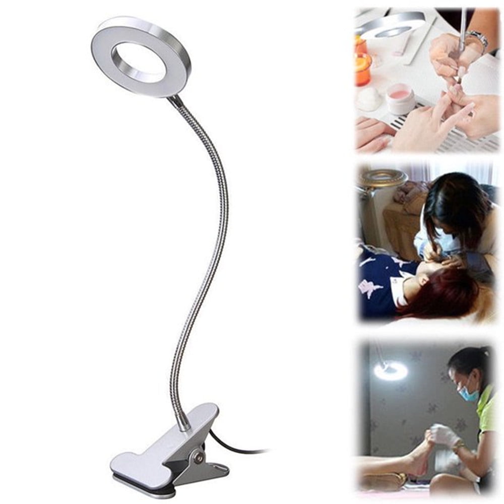 For LED USB Clip On Flexible Desk Lamp Dimmable Eyebrow Tattoo Manicure Eyelash