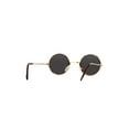 thumbnail image 3 of Circular Gold (50mm) Frame Black Lens Sunglasses, 3 of 3