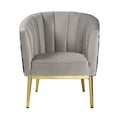 thumbnail image 2 of Acme Furniture Chaise d'Appoint colla, Velours Gris & Or, 2 of 5