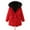 Red, variant on Noarlalf Womens Winter Coats, Winter Jackets for Women, Women's Winter Padded Jacket with Fluffy Collar Loose Winter Coat Winter Coats for Women Army Green L