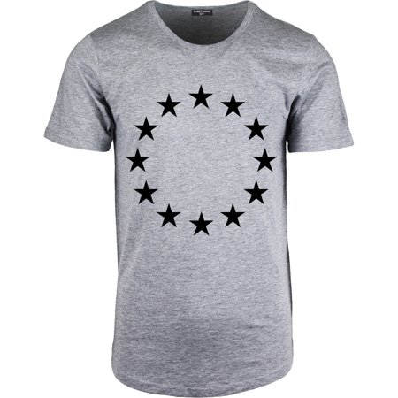 ShirtBANC USA Flag Stars Shirt Hip Hop Drop Tail Tee Rap