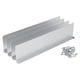 thumbnail image 5 of 4 desviadores de techo con 32 tornillos, canalones de lluvia de aluminio, protectores de canalones para techos de Valley, protectores contra, 5 of 7