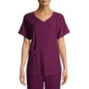 ClimateRight by Cuddl Duds Short Sleeve V-Neck Scrub Top (Petite), 1 Count, 1 Pack