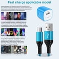 thumbnail image 3 of Charging Block, 3Pack USB Wall Charger Block with 6FT Type C Charging Cable, USB Charger Block with USB A to USB C Charging Cable USB-C Phone Cable, Wall Charger Adapter USB Brick for Android Charger, 3 of 9