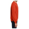 thumbnail image 3 of Mens Core Fleece Classic Crewneck Cotton/Poly fleece Sweatshirt Orange M, 3 of 6