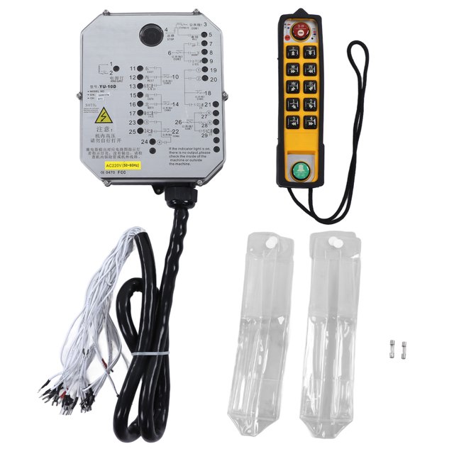 Industrial Remote Control Single Handle Crane Transmitter and Receiver Waterproof Hoist Remote Controller for Conveyors 220V