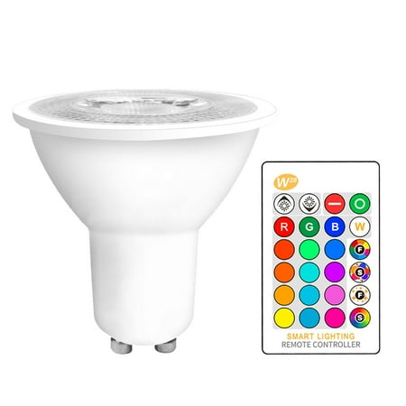 

GU10 LED Light Bulb RGB Color Changing Lamp with Controller Dimmable