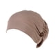 thumbnail image 1 of Guardurnaity Musulmán Turbante Bouffant Caps Botón Hijabs Sombreros Plisado Chemo Head Wrap Sombreros caqui, 1 of 6