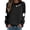 Black, variant on SRZYMJ Spooky Season Sweatshirt for Women Halloween Sweatshirt Ghost Fall Long Sleeve Embroidered Pullover Tops