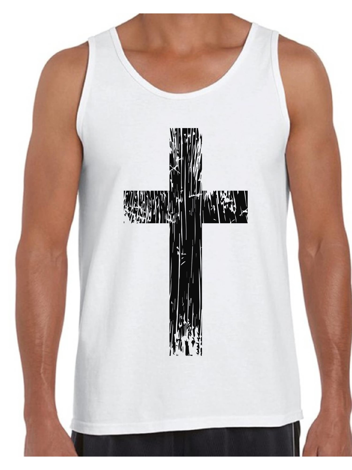 Awkward Styles Black Cross Tank Top T Shirt For Him Christian Mens ...