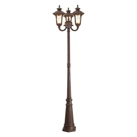 Oxford Selection Post - Livex Lighting Oxford 3 Light Outdoor 3 Head Post