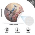 thumbnail image 2 of Ryvnso Birds on Tree Branch Round Plate Mats Dining Table Placemat Set of 4 for Holiday Decoration, 2 of 7