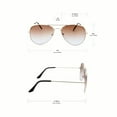 thumbnail image 3 of grinderPUNCH Classic Colorful Retro Aviator Gradient Sunglasses for Men and Women, 3 of 5