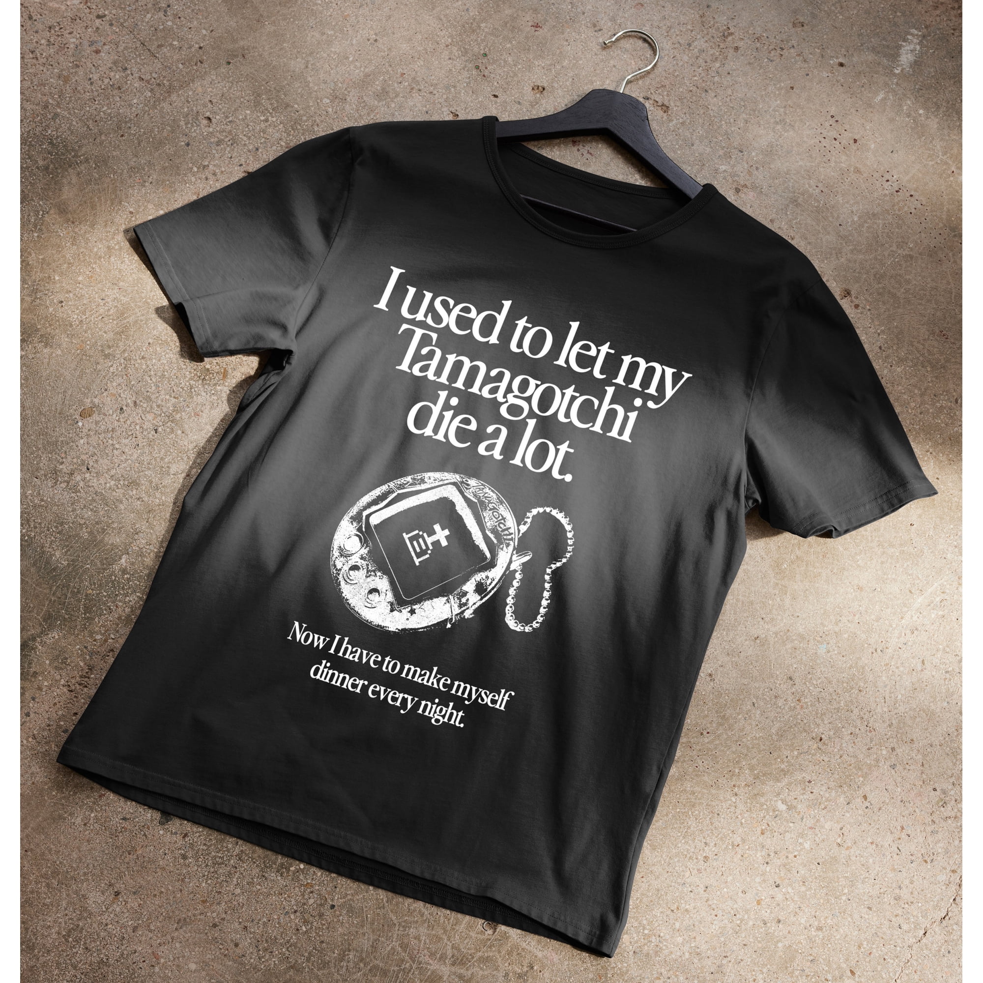 GOTH EDITION: I Used To Let My Tamagotchi Die A Lot T-Shirt - Funny Gift