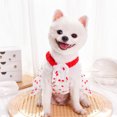 thumbnail image 4 of Adjustable Cherry Print Pet Dress – Summer Dog & Cat Clothing with D-Ring, Elastic Straps for Birthdays, Holidays (15x10x5cm), 4 of 8