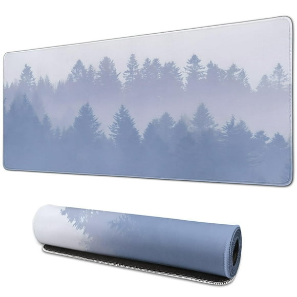 Découvrez la Précision du Jeu avec Notre Grand Tapis de Souris Design Forêt, Tapis de Bureau Complet TTG, Décoration Idéale pour le Bureau - 31.5 x 11.8 Pouces