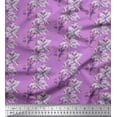 thumbnail image 1 of Soimoi Purple Cotton Duck Fabric Purple Floral Decor Fabric Printed BTY 42 Inch Wide, 1 of 1