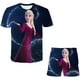 thumbnail image 2 of Bebé niño niña niños Frozen Elsa Anna traje verano niños niños niñas camiseta + Pantalones cortos 2 trajes niños bebé niña conjuntos Cloth6M Gao Jinjia LED, 2 of 2