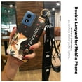 thumbnail image 5 of ABL-Phone Case For MOTO G Play 2024/4G/5G, Back Cover Ring Fashion Design Anti-dust Waterproof Lanyard Phone Holder Soft case Anti-knock Durable Kickstand Wristband Dirt-resistant Flower, 5 of 9