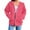 Pink, variant on Gytharion Women's Solid Sweatshirt Coats Winter Loose Cozy Full Zip Up Hooded Sweatshirt Lightweight Casual Drawstring Hoodie with Pockets