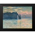 thumbnail image 2 of Monet, Claude 14x12 Black Modern Framed Museum Art Print Titled - Sunrise at Etretat, 2 of 5
