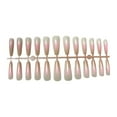 thumbnail image 1 of 24 Pieces False Nails Coffin Design Full Cover Elegant Press-on Gradient Style Artificial Nail Tips Fingernail Accessory for DIY ch08, 1 of 7
