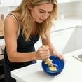 thumbnail image 4 of CREATITOY Kitchen Garlic Grinder Bowl with 5-Hole Herb Stripper & Spout, 4 of 4