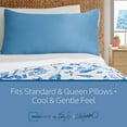 thumbnail image 5 of Mainstays by Becky G. & Alejandra Satin Pillowcase, Standard/Queen, Blue, 5 of 6