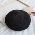 thumbnail image 5 of Rhewides Spring Summer Beret All-Match Sun Protection Hat Fashion Painter Hat for Adults (Black), 5 of 10