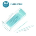 thumbnail image 3 of Healifty 200 piezas de hilo dental de doble cabezal, palillos interdentales, cepillo de dientes, palillos para el cuidado bucal dental (), 3 of 7