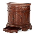 thumbnail image 5 of Michael Amini Cortina Wood Bedside Chest in Honey Walnut, 5 of 9