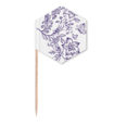 thumbnail image 1 of Lilac Decorative Classic Pattern Toothpick Flags Cupcake Picks Party Celebration, 1 of 3