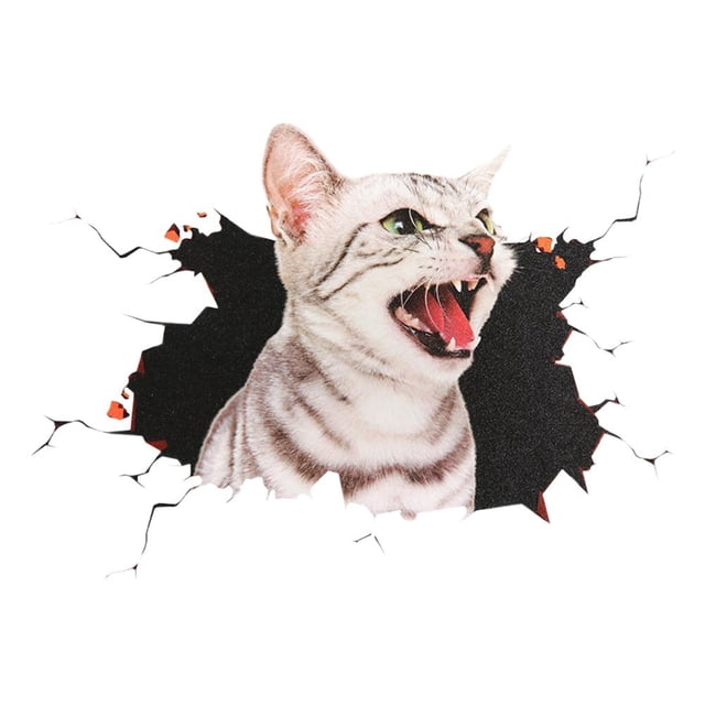 SGACAI Calcomanía de PVC con diseño de gato para coche, resistente a los arañazos, para decoración de motocicletas y automóviles