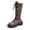 Brown, variant on Combat Boots Womens,Leopard Boots for Women Lace up Y2K Knee High Combat Boots Fashion Booties Shoes,Platform Cheetah print Boots for Women