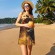 thumbnail image 3 of Easygdp Colorful Bull Western Man para Vestido Transpirable de Mujer, Vestido Suelto de Manga Corta con Pliegues y Bolsillos para el Verano, 3 of 7