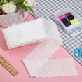 thumbnail image 4 of 16yards White Flower Cotton Eyelet Lace Ribbon Width 3.4inch Floral Embroidery Eyelet Sewing Trim Ruffle Lace Trim for Dress Pillow Dolls Pets Clothes Bag Sewing, 4 of 9