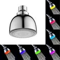 thumbnail image 4 of Binwennn 8ft Shower Hose with Head LED Shower Head Shower Head With Light 7 Color Flash Light Automatically Changing LED Fixed Showerhead, 4 of 8