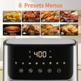 thumbnail image 2 of ASZ 5 qt Air Fryer with Window- Digital Airfryer 5qt for 2-3 people - for Office Dorm Room 8 Presets Bake Toast Broil Reheat Bacon Fries Chicken Shrimp- 1400W, Non-Stick, 400℉, Auto Shutoff, 2 of 5