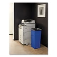 thumbnail image 4 of Untouchable Square Waste Receptacle, 23 gal, Plastic, Blue | Bundle of 2 Each, 4 of 4