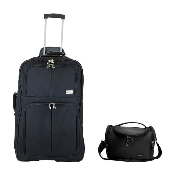 Set Maleta y Neceser Estambul Peak Tour 28" y 10" Negro