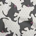 thumbnail image 1 of oneOone Velvet White Fabric Kawai Craft Projects Decor Fabric Printed By The Yard 58 Inch Wide, 1 of 5